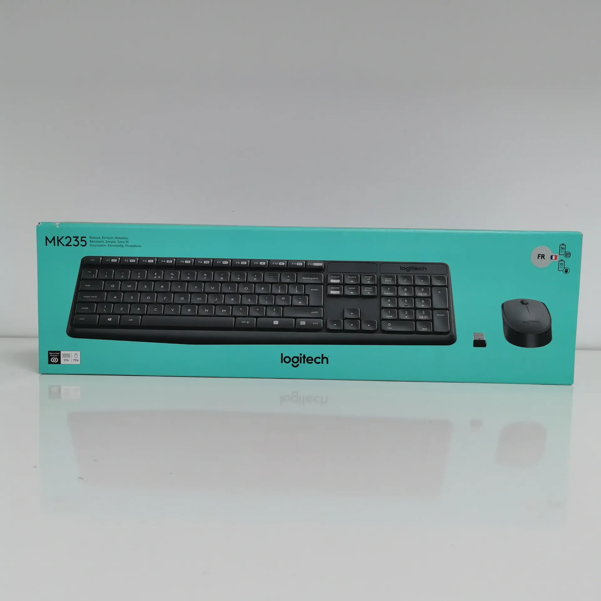 CLAVIER + SOURIS LOGITECH MK235
